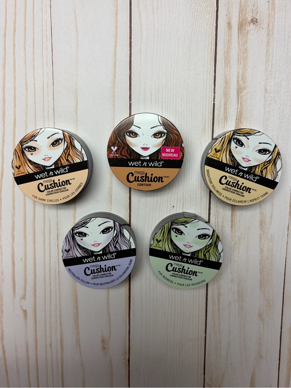 Wet N Wild Mega Cushion Color Corrector and Contour Lot
